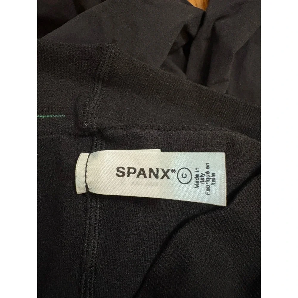 Spanx Black Opaque Tights High Waisted Tummy Control Hosiery FH3915‎ Size C